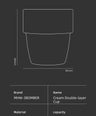 MHW-3BOMBER Cream Double-Layer Cup