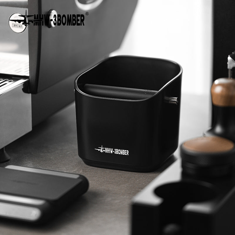 MHW-3BOMBER Square Knock Box & Espresso Knock Bin