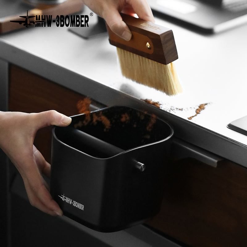 MHW-3BOMBER Square Knock Box & Espresso Knock Bin