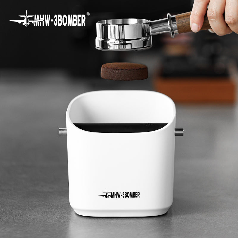 MHW-3BOMBER Square Knock Box & Espresso Knock Bin