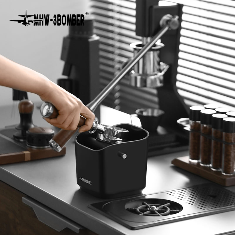 MHW-3BOMBER Square Knock Box & Espresso Knock Bin