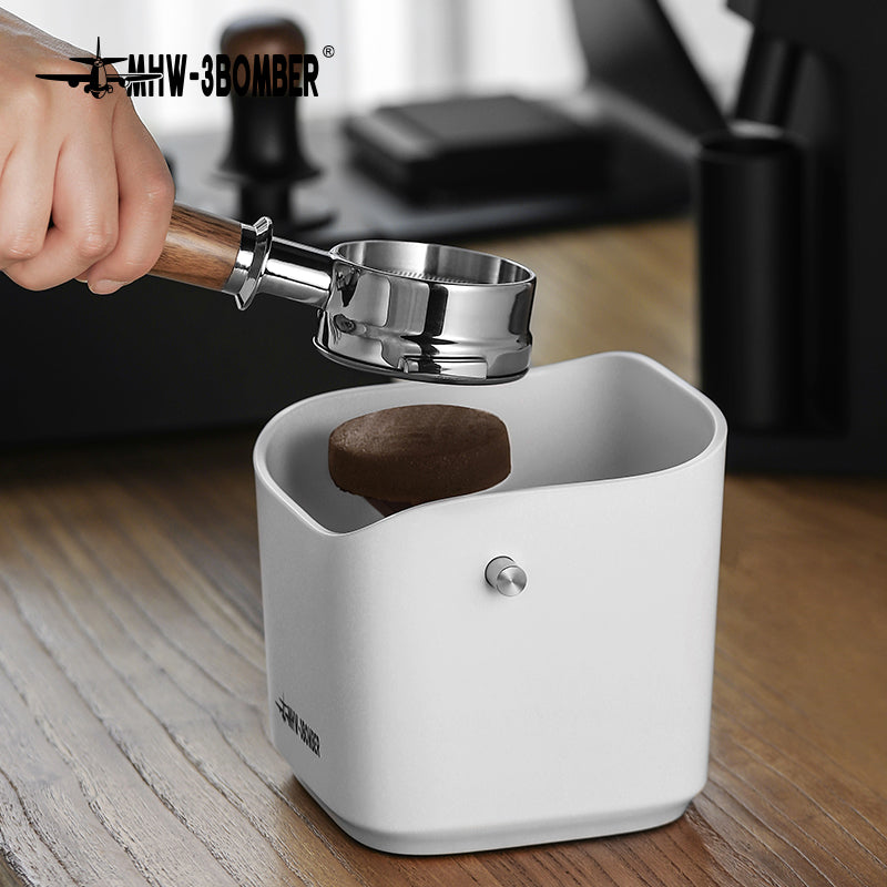 MHW-3BOMBER Square Knock Box & Espresso Knock Bin