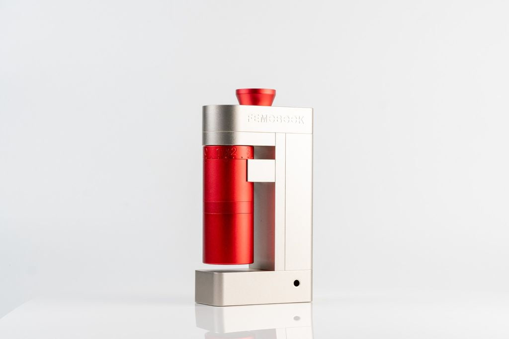 FEMOBOOK A5 Electric Coffee Grinder Gold Red