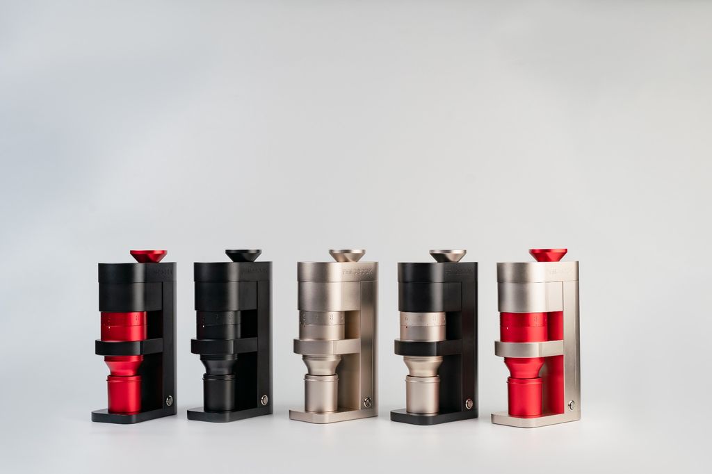 FEMOBOOK A68 Electric Coffee Grinder Gold Red