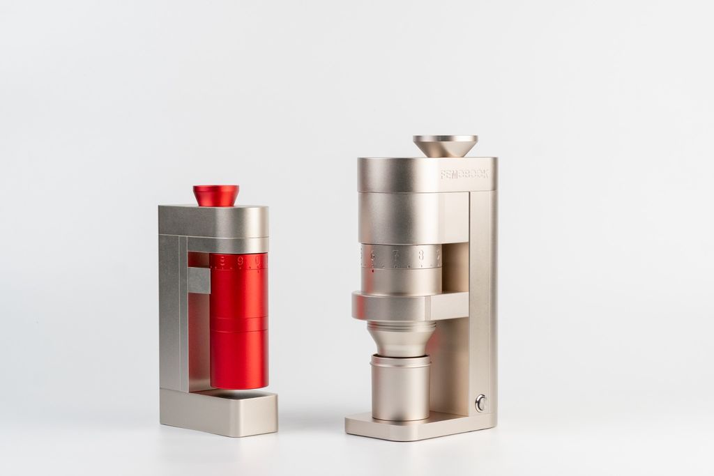 FEMOBOOK A5 Electric Coffee Grinder Gold Red